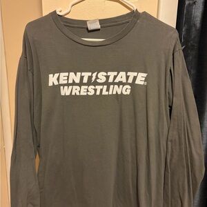Kent State Wrestling Gray Long Sleeve Shirt